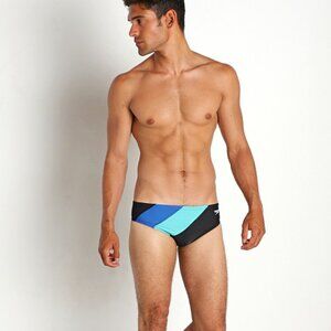 Speedo Eco Endurance Colorblock One Swim Brief Ceramic 30 NWT